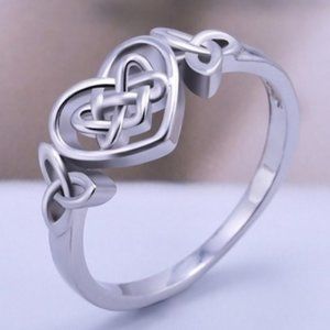 NEW James Avery Style Celtic Knot Work Heart 925 S